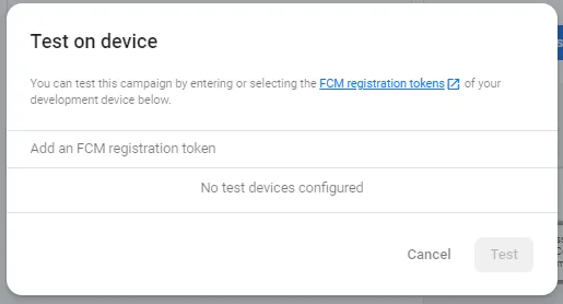 Add New Test Device