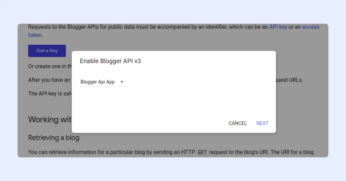 'Get a Key Popup