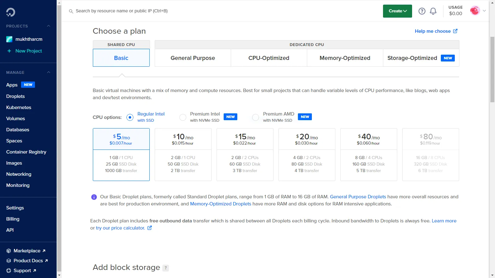Configure CPU
