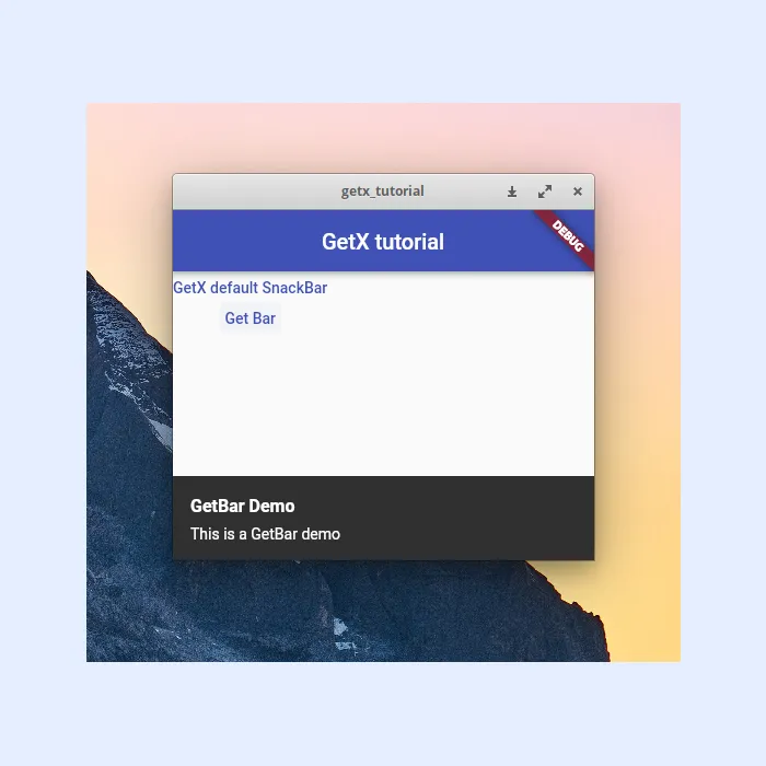 GetX GetBar